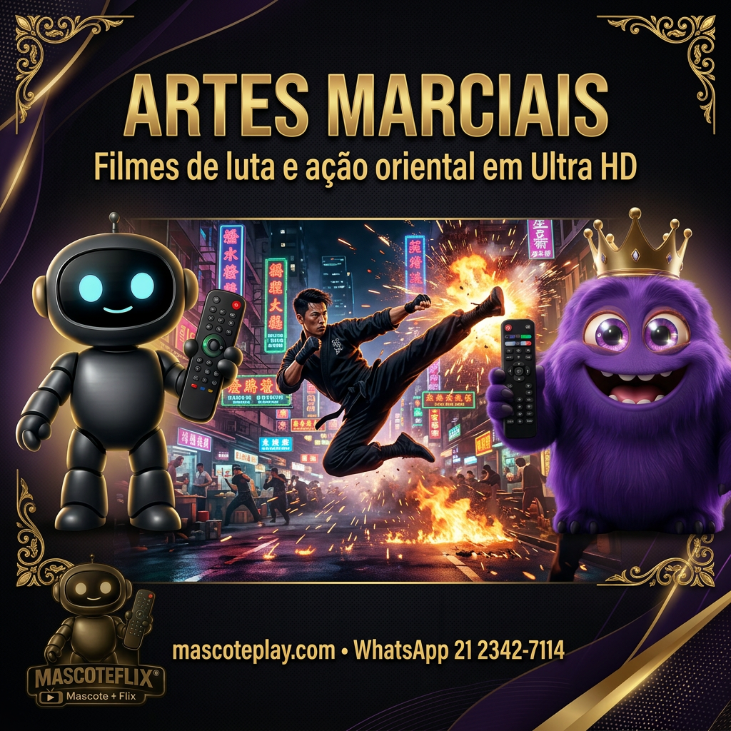 Filmes de Ação — Blockbusters em 4K Ultra HD — Mascote Premium