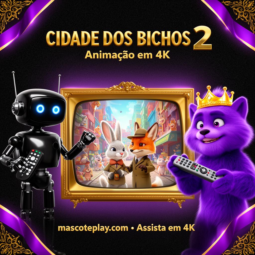 Cidade dos Bichos 2 — Animação família em 4K — MascotePremium + MascoteFlix
